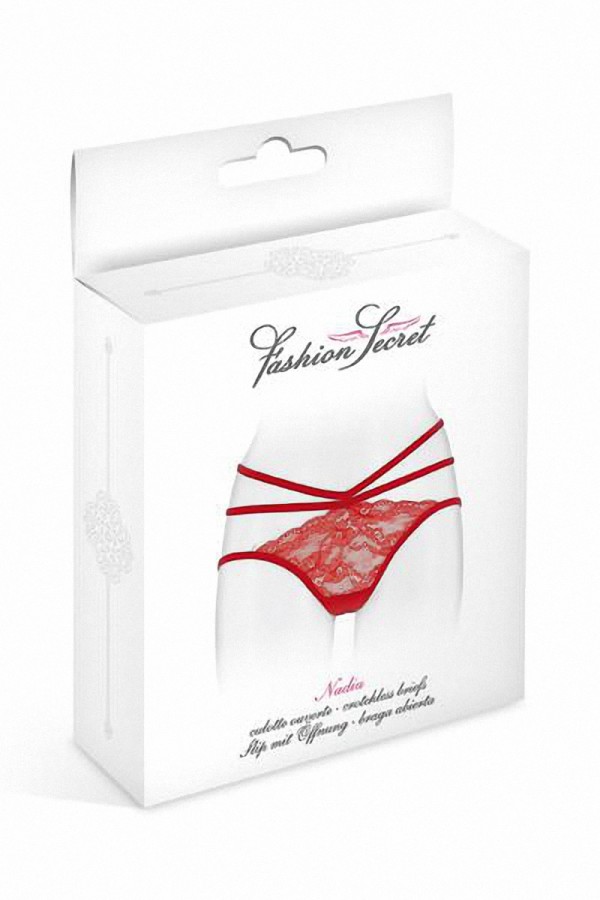 Culotte ouverte  Nadia - rouge